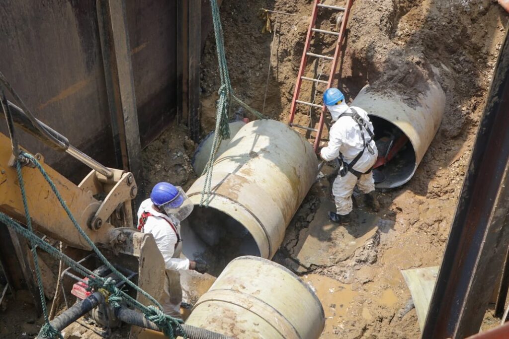 Se presume que, de no tomar medidas inmediatas, la ciudad de Cartagena podría enfrentarse a interrupciones en el suministro de agua potable. Foto Facebbok.