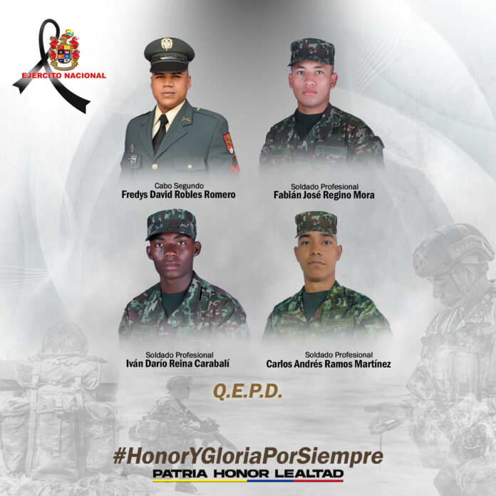 Ataque del ELN en Anorí deja cinco militares muertos