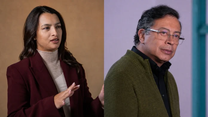 Andrea Petro y Gustavo Petro
