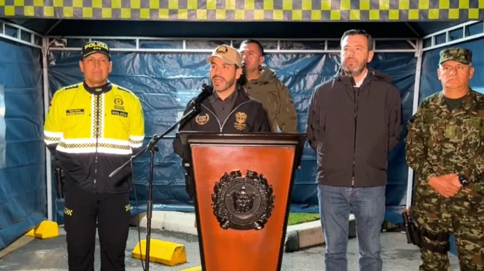 operativo de seguridad en Bogotá