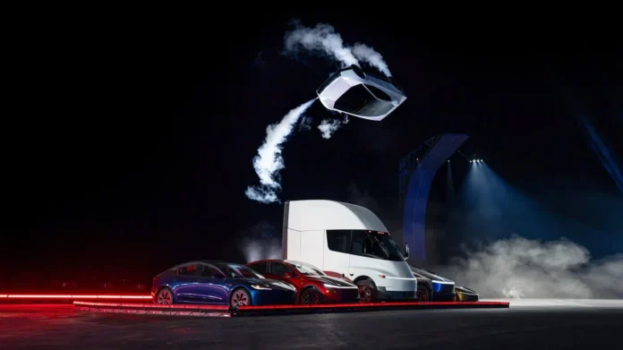 Tesla muestra al Roadster girando